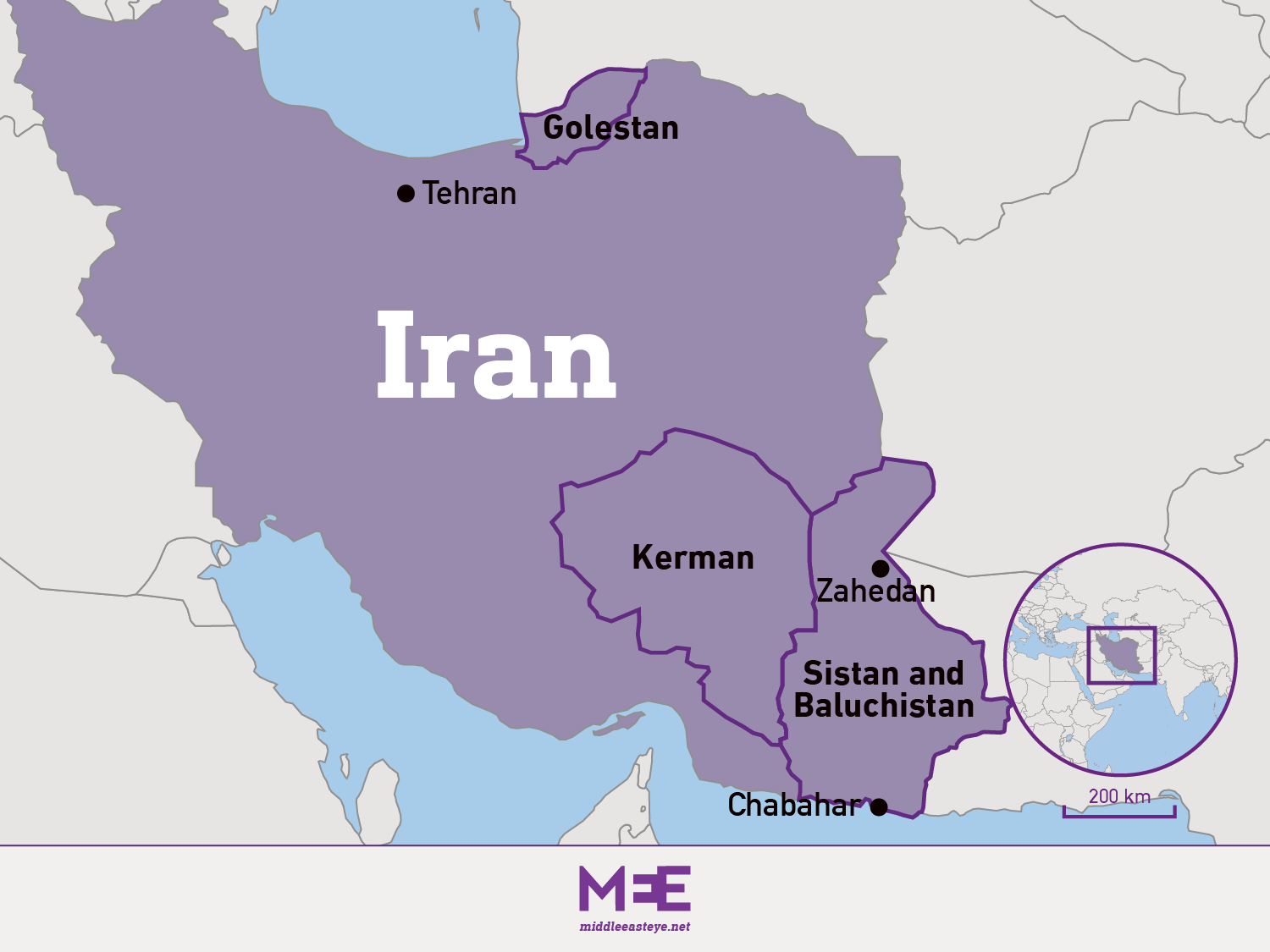 Map Iran