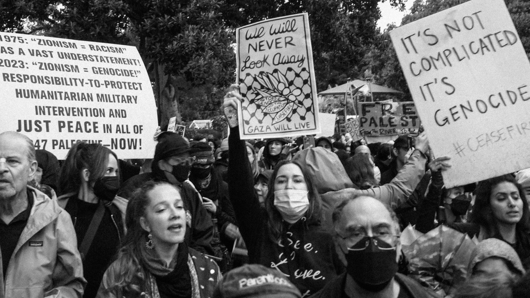 A protest against the war on Gaza in southern California