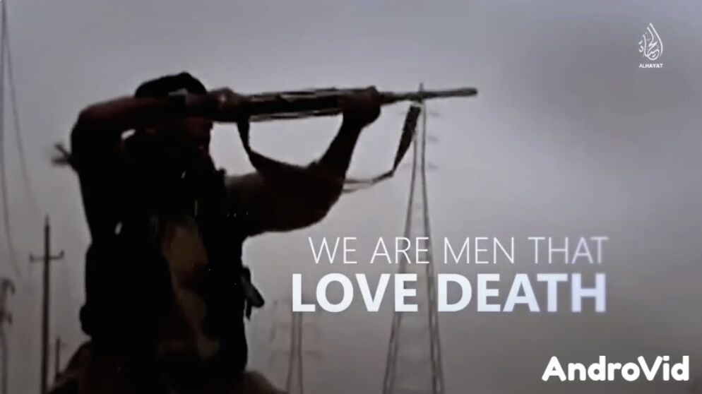 Screenshot of IS propaganda video targeting English speakers 