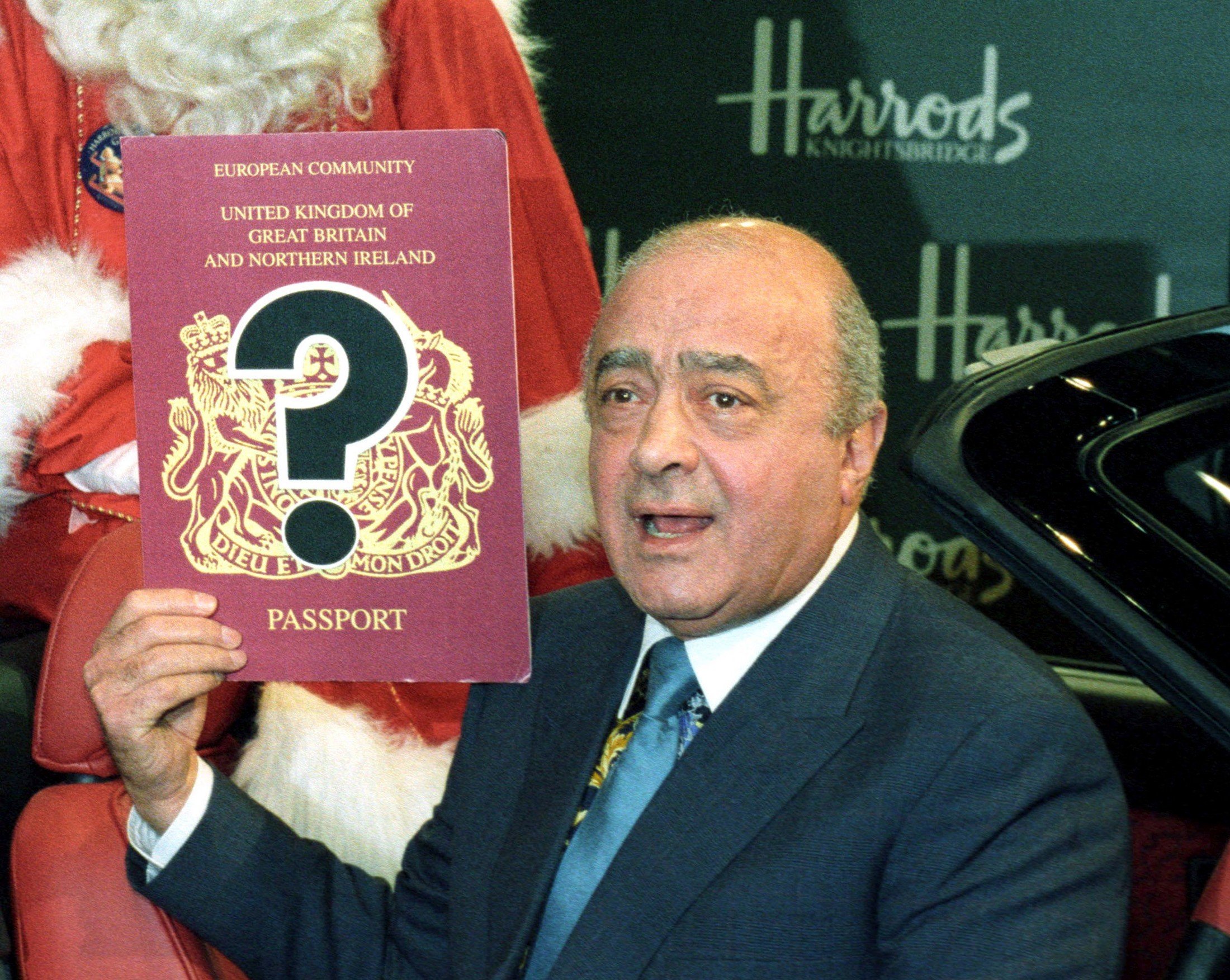 mohamed al fayed harrods british passport