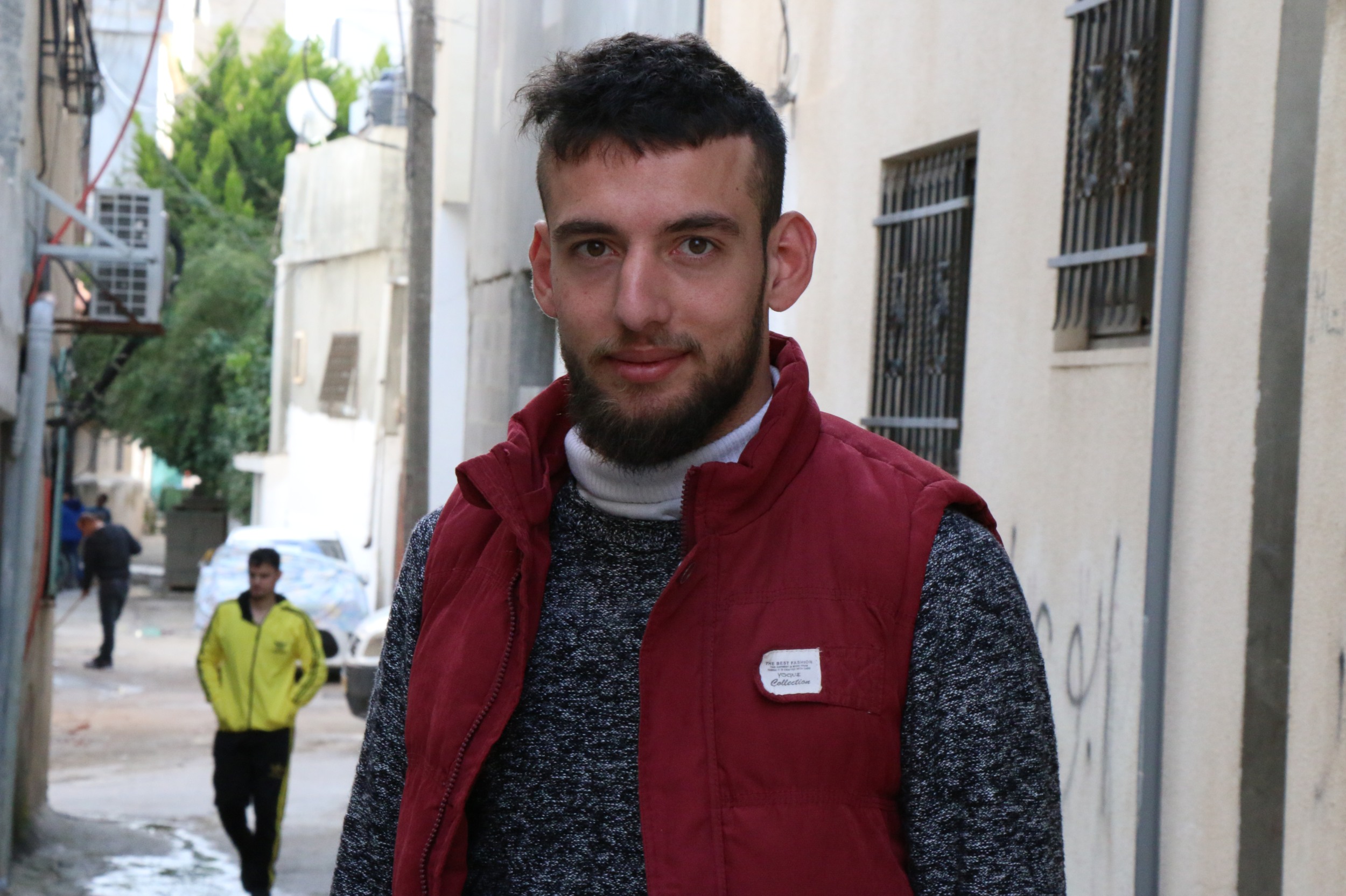 'This type of act is not novel for the Palestinian people. If you have something, you share it with others,' says Muhannad Abu Srour (MEE/Akram al-Waara)