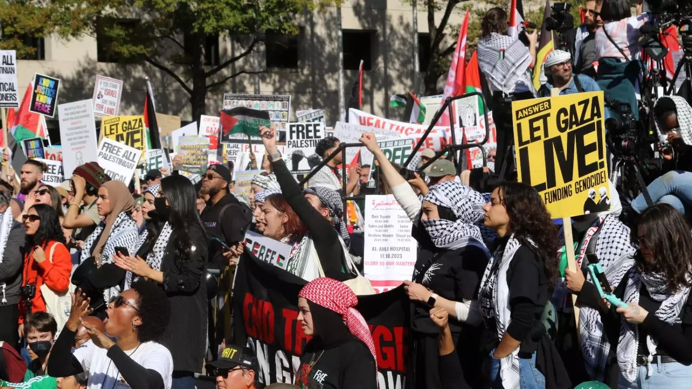 pro palestine protest washington dc