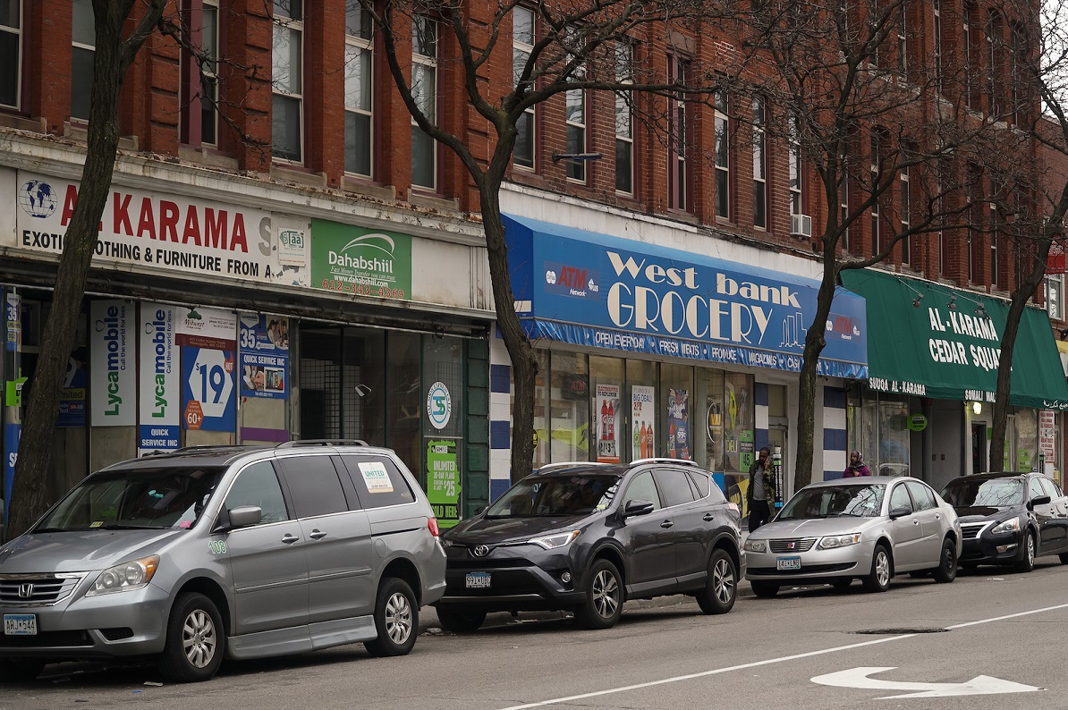 The neighbourhood of Cedar Riverside, also known as the West Bank, is home to thousands of Somali-Americans