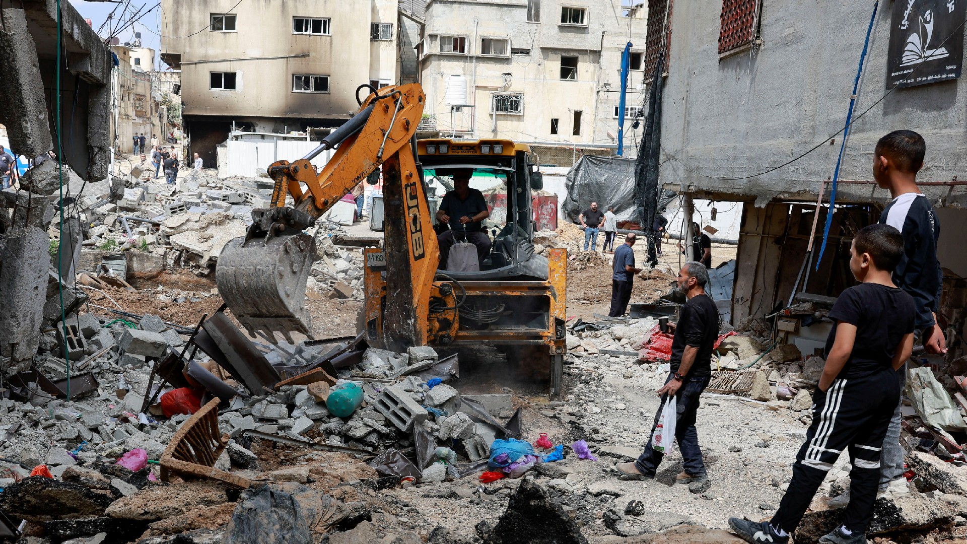 aftermath raid Nur Shams reuters