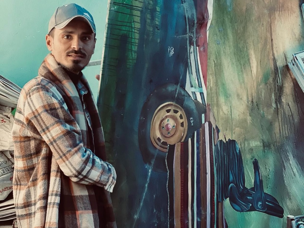 Palestinian artist Dorgham