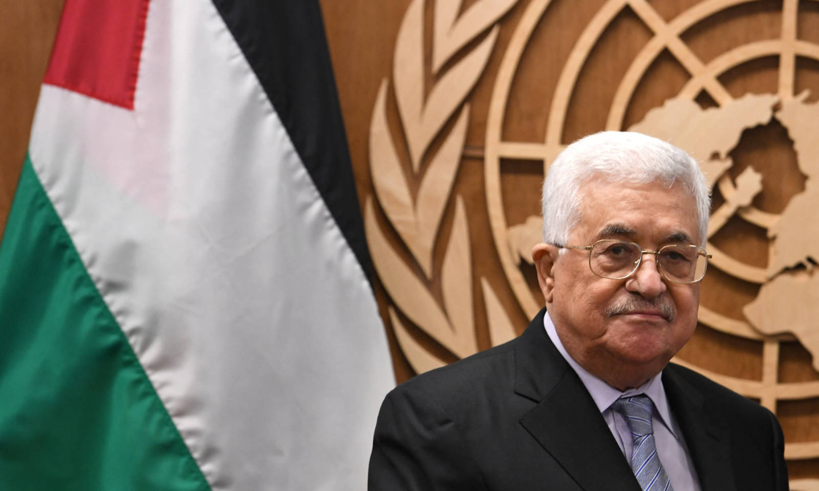 Palestinian President Mahmoud Abbas at the UN in New York in September 2017 (AFP)