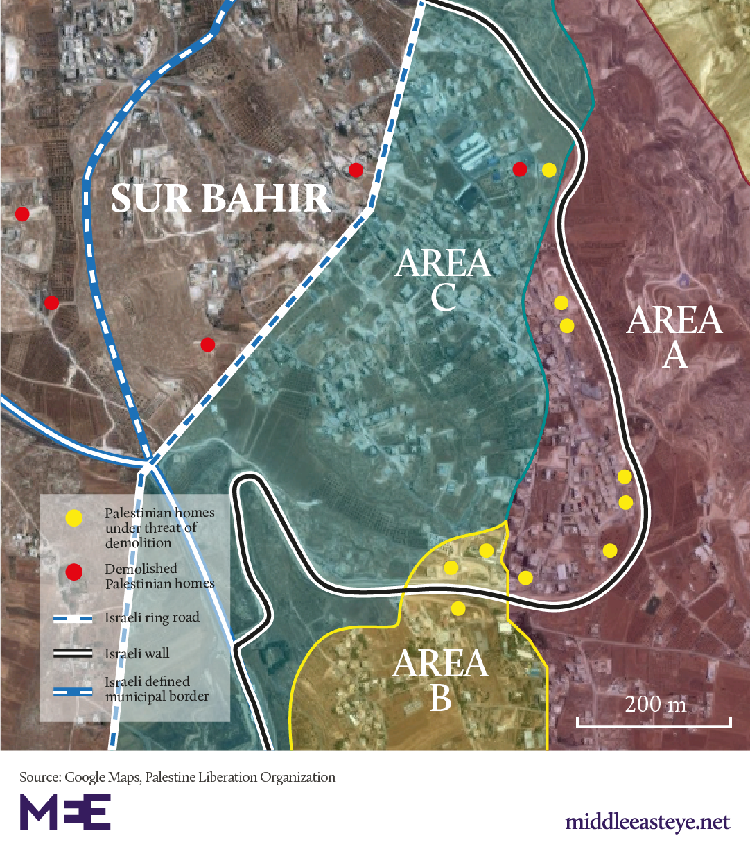Israel begins to demolish Palestinian homes on Jerusalem outskirts, Wadi Hummus 