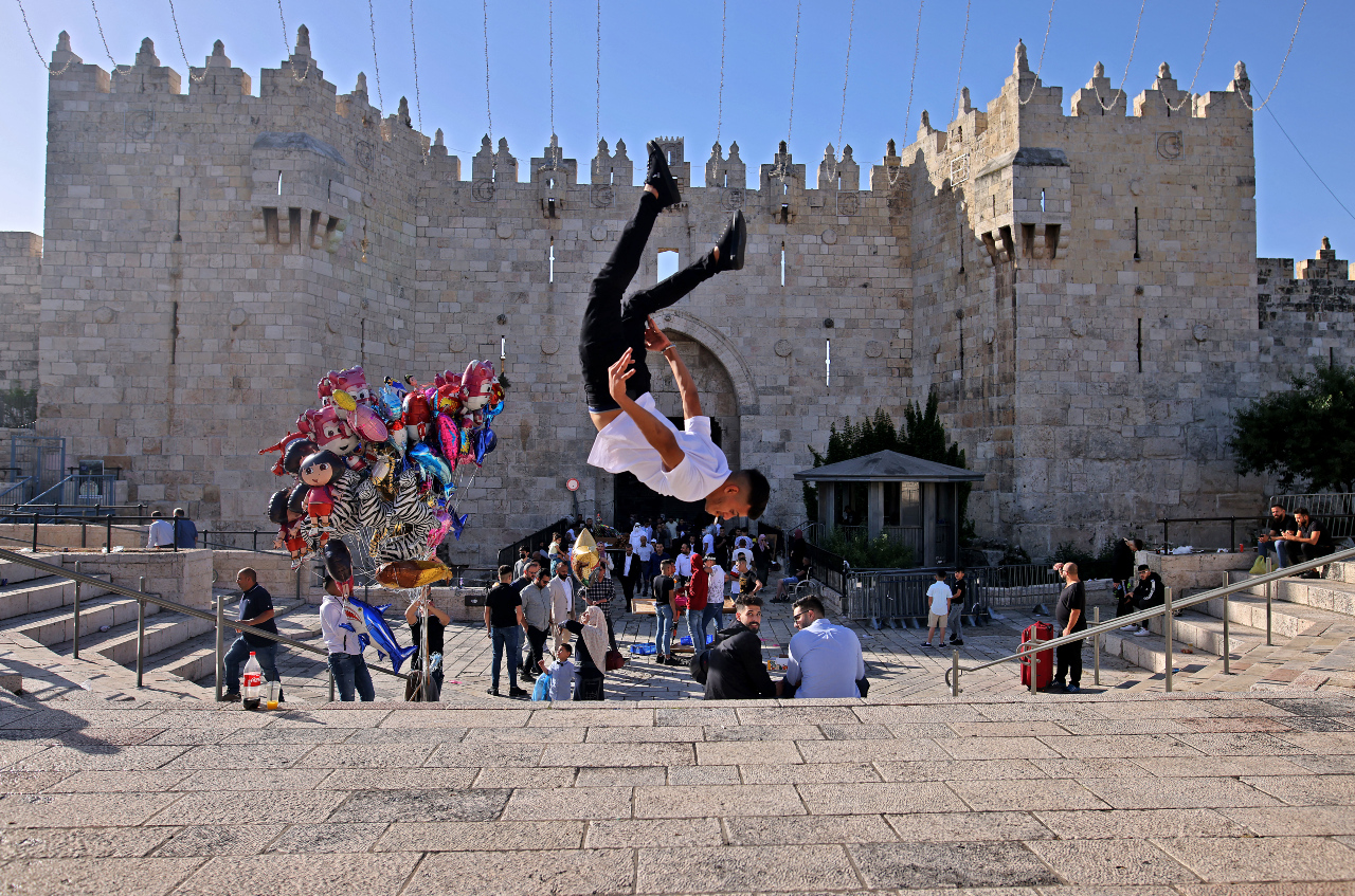 Palestinians celebrate Eid-al-Fitr in occupied East Jerusalem