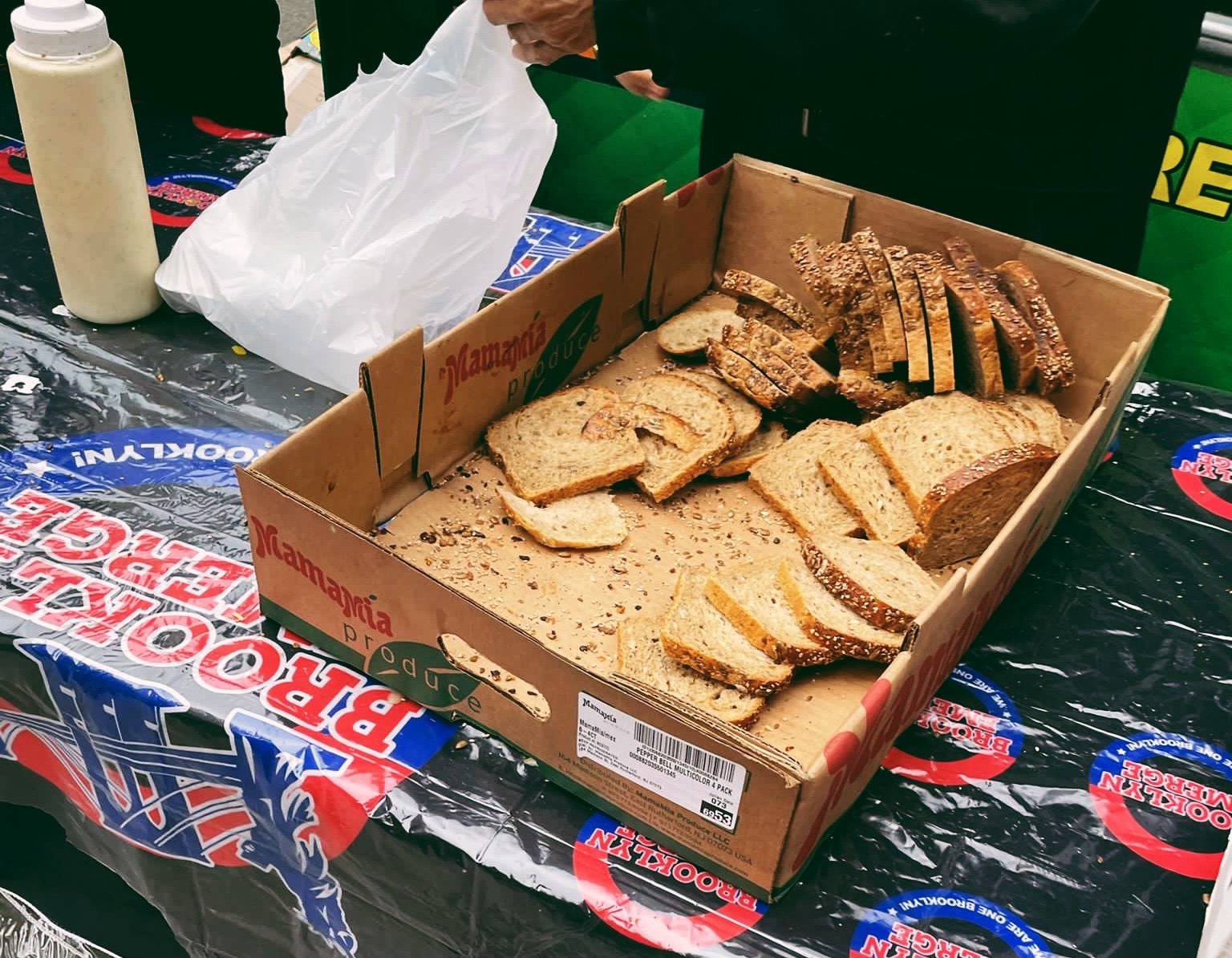 Bread at a food pantry in New York