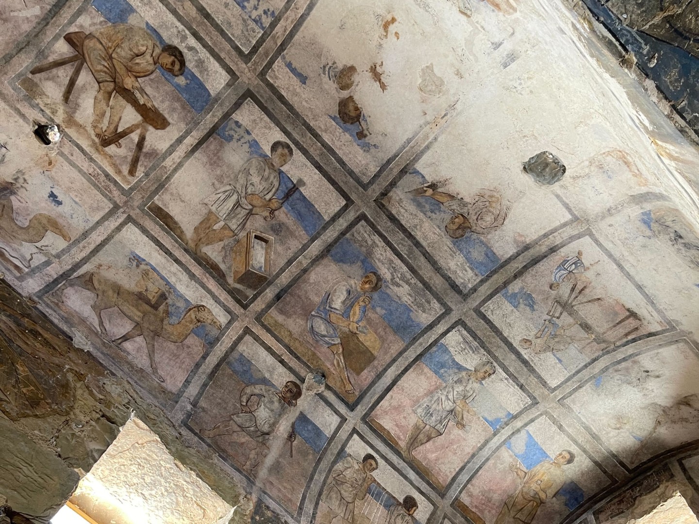 qasr amra fresco mosaic