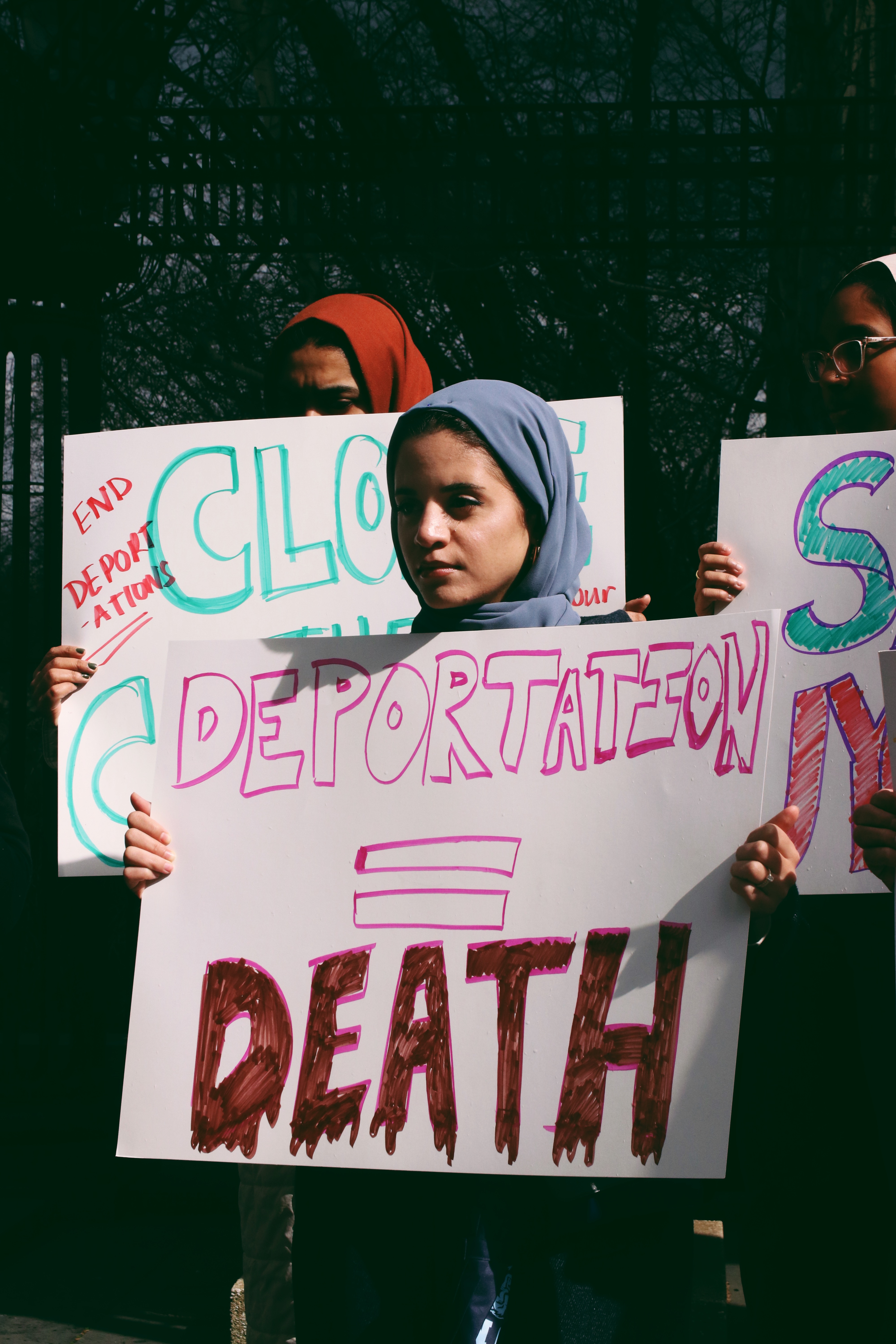 Activists gather outside the Consulate General of Saudi Arabia in NY to demand the kingdom to halt deportations of Uyghur Muslims