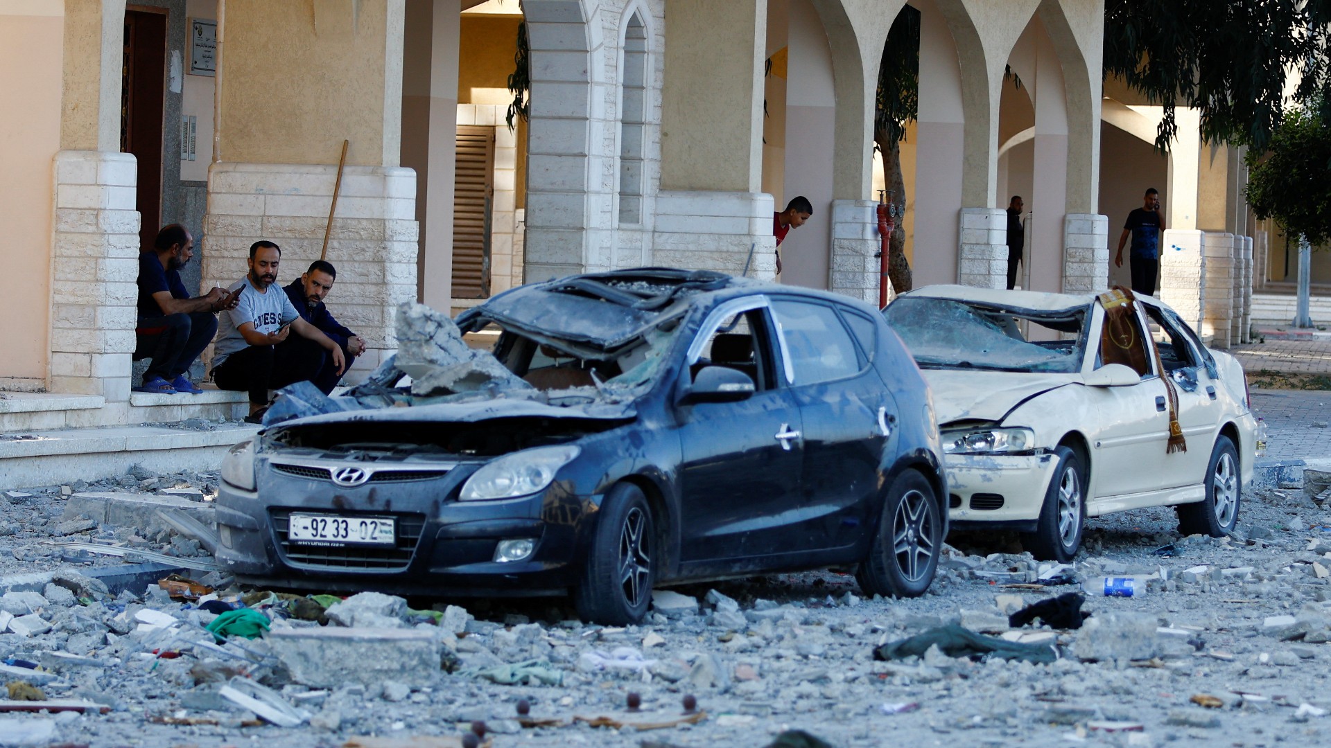 gaza bombed