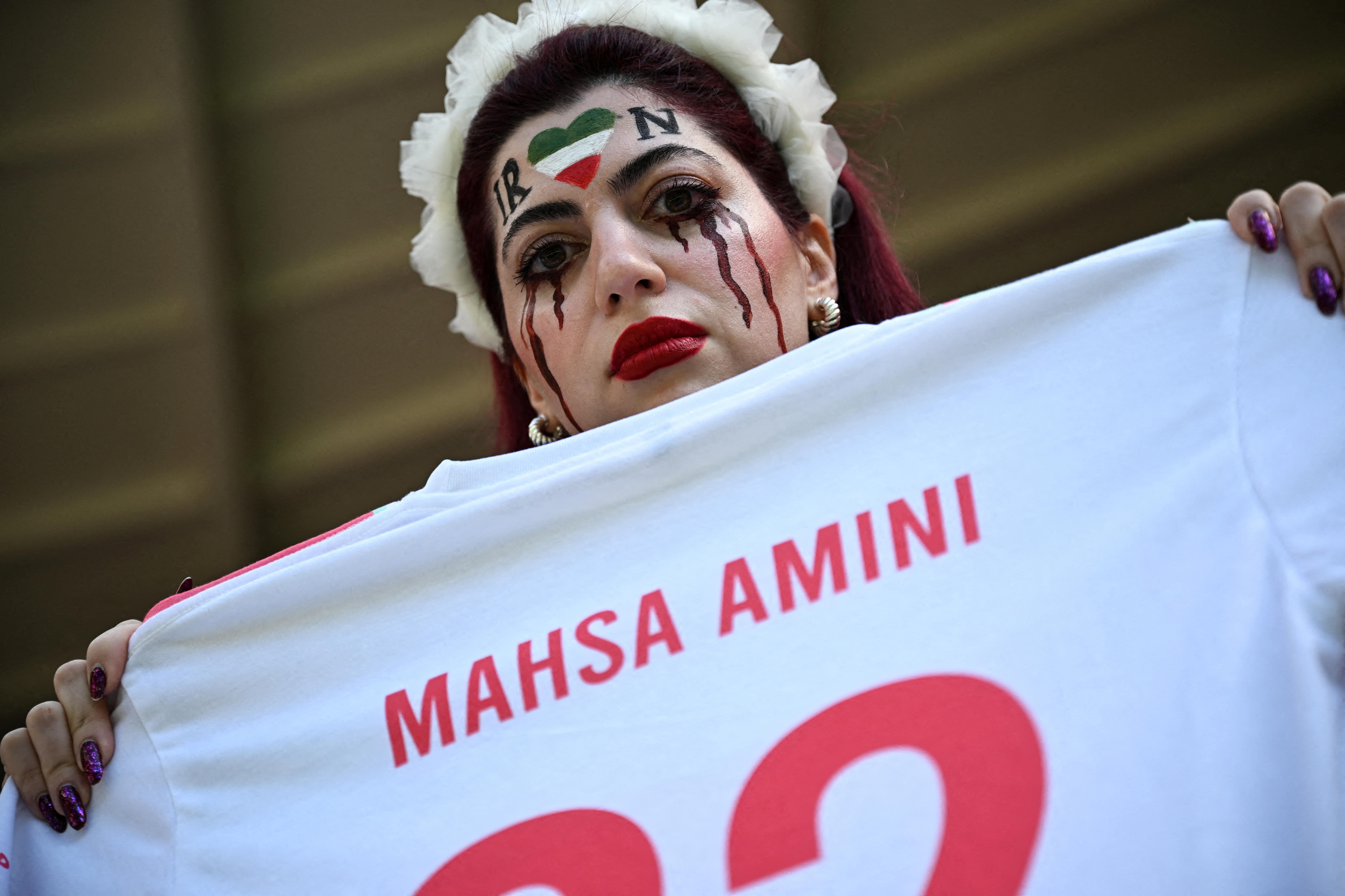 world cup iran protest