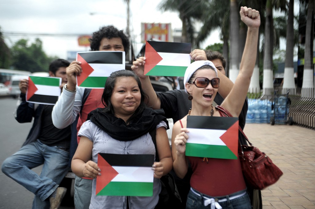 san salvador palestine protest 2010