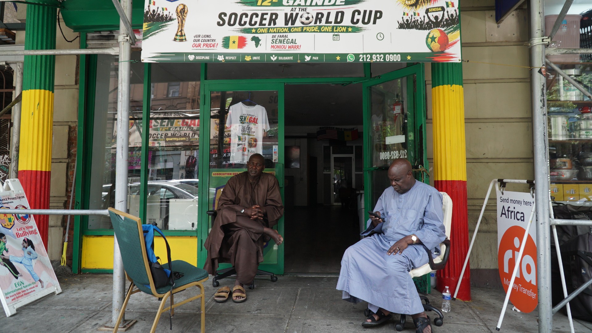 The Senegalese Association of America in Harlem (Azad Essa/MEE)