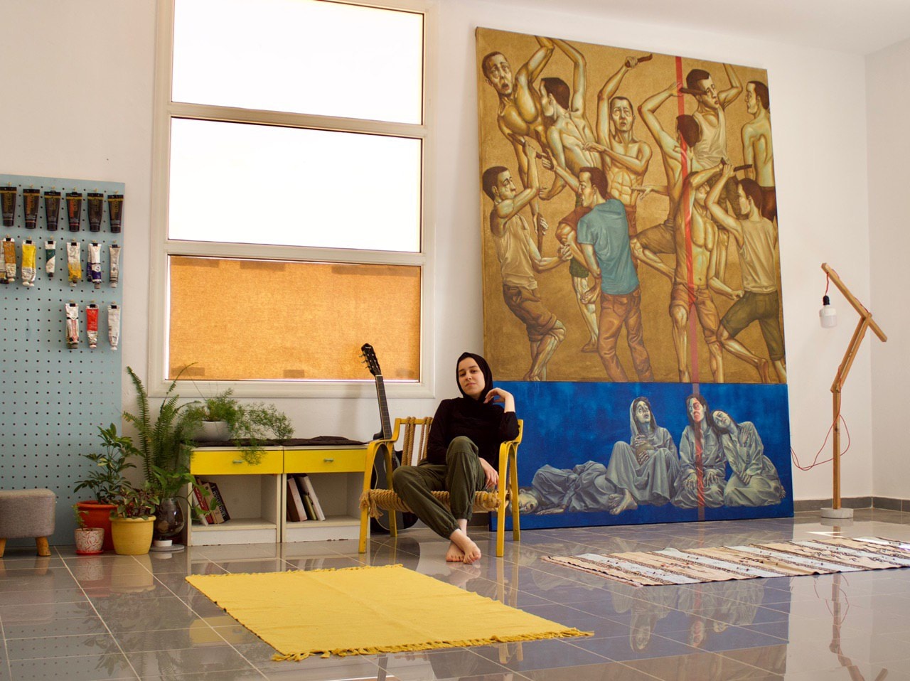 Younger Libyan artists like Shefa Salem above, are 