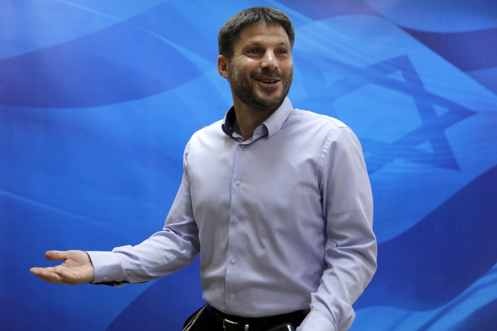 Israeli Transport Minister Bezalel Smotrich is pictured in Jerusalem on 24 June (AFP)