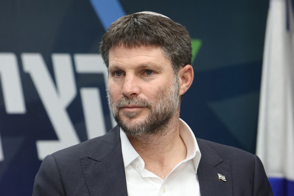 Israel's finance minister Bezalel Smotrich at the Knesset, Jerusalem, 20 March 2023 (AFP)