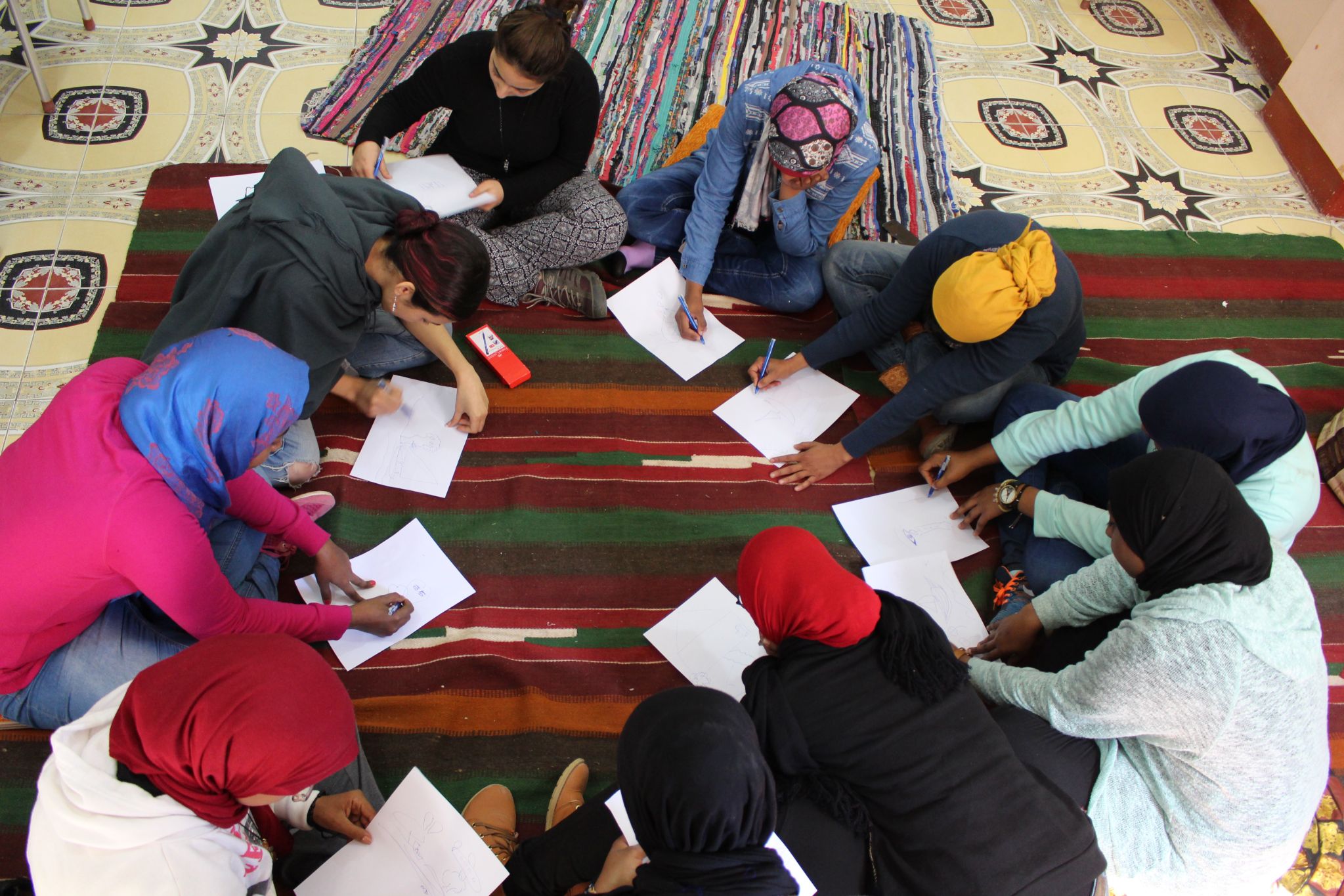 The ideas, themes, and lyrics of Elbouma's new album, Mazghouna, were sourced from three storytelling workshops for women in Upper Egypt ​​​​​​ (Sarah Mohsen)