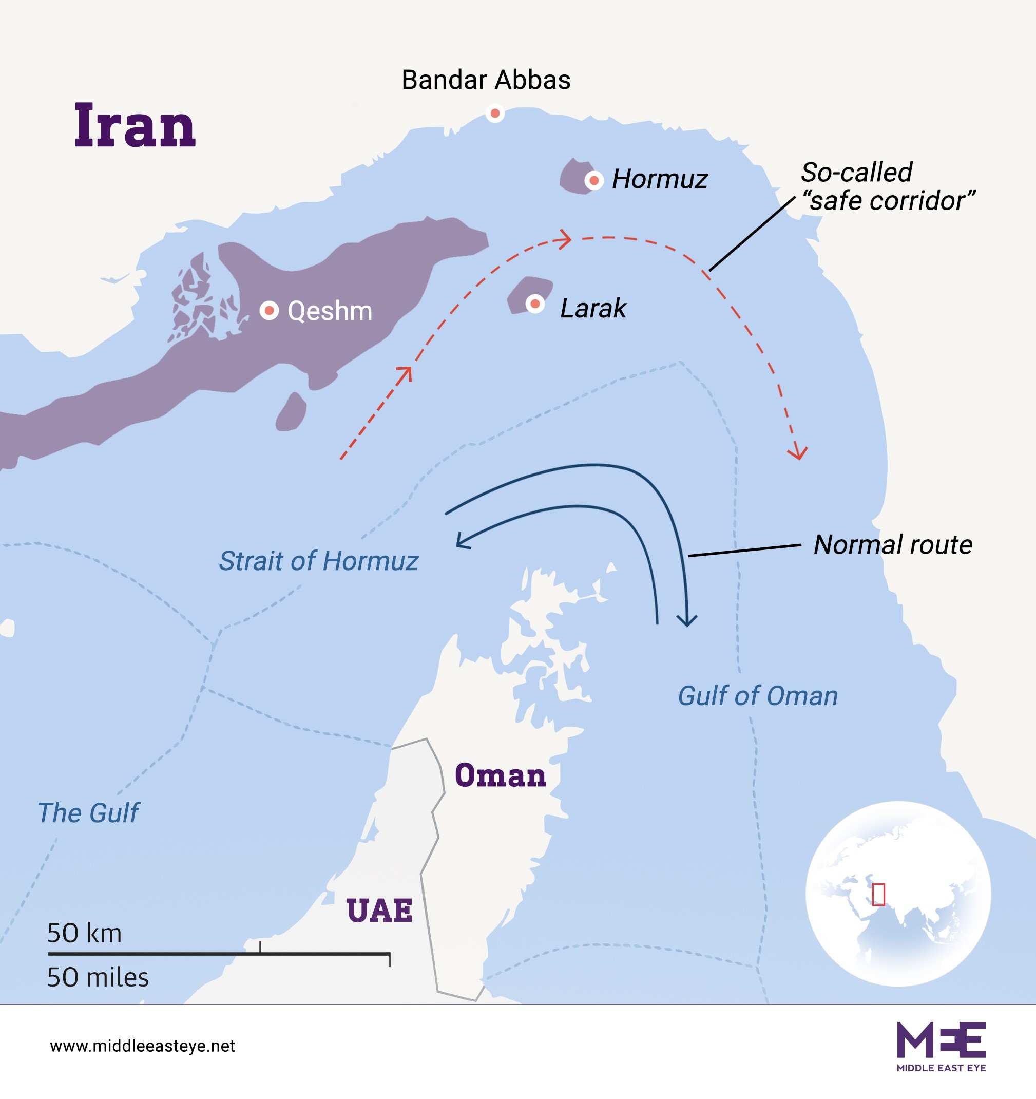 larak island toll strait of hormuz