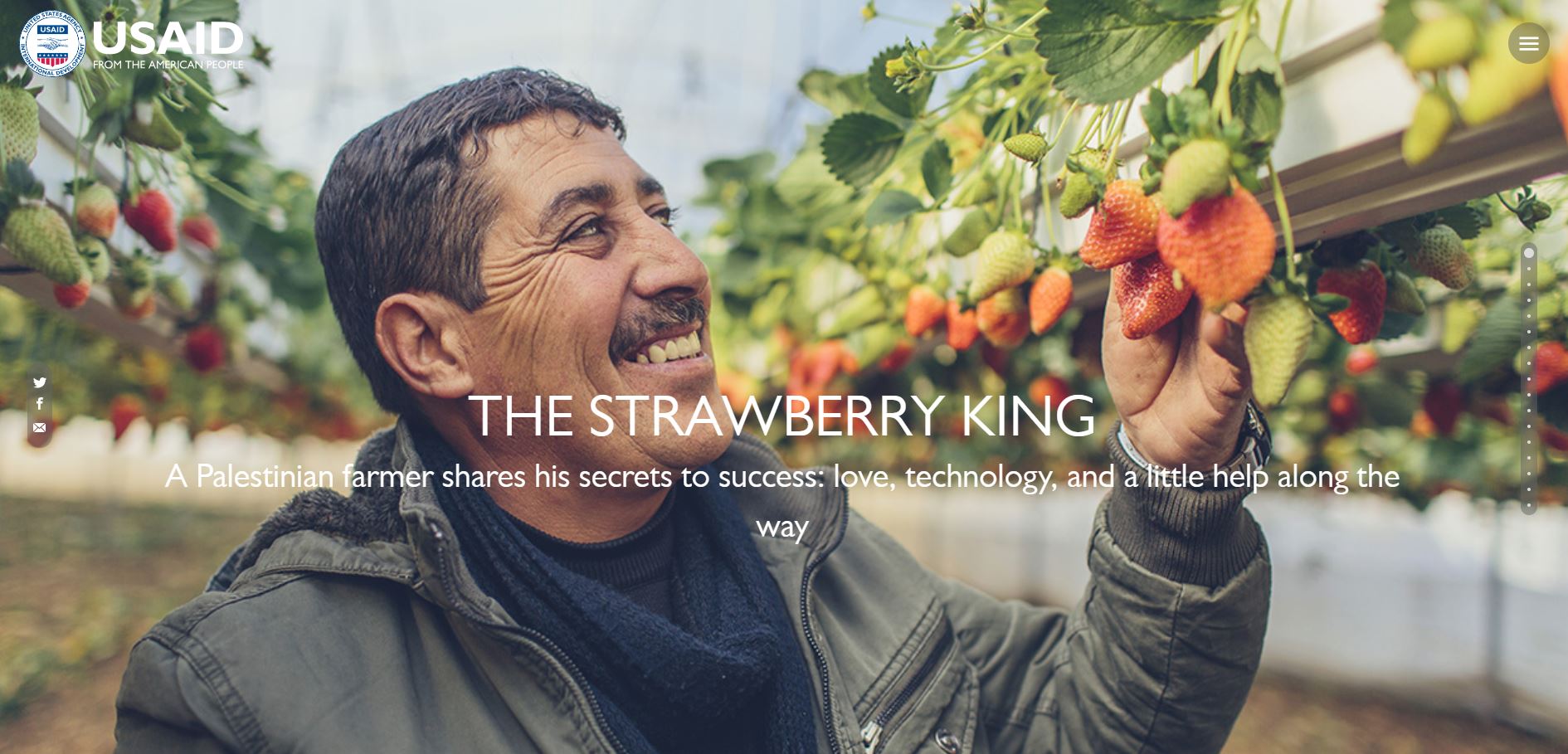 Un aperçu de l’article de l’USAID sur Abu al-Rub (stories.usaid.gov)