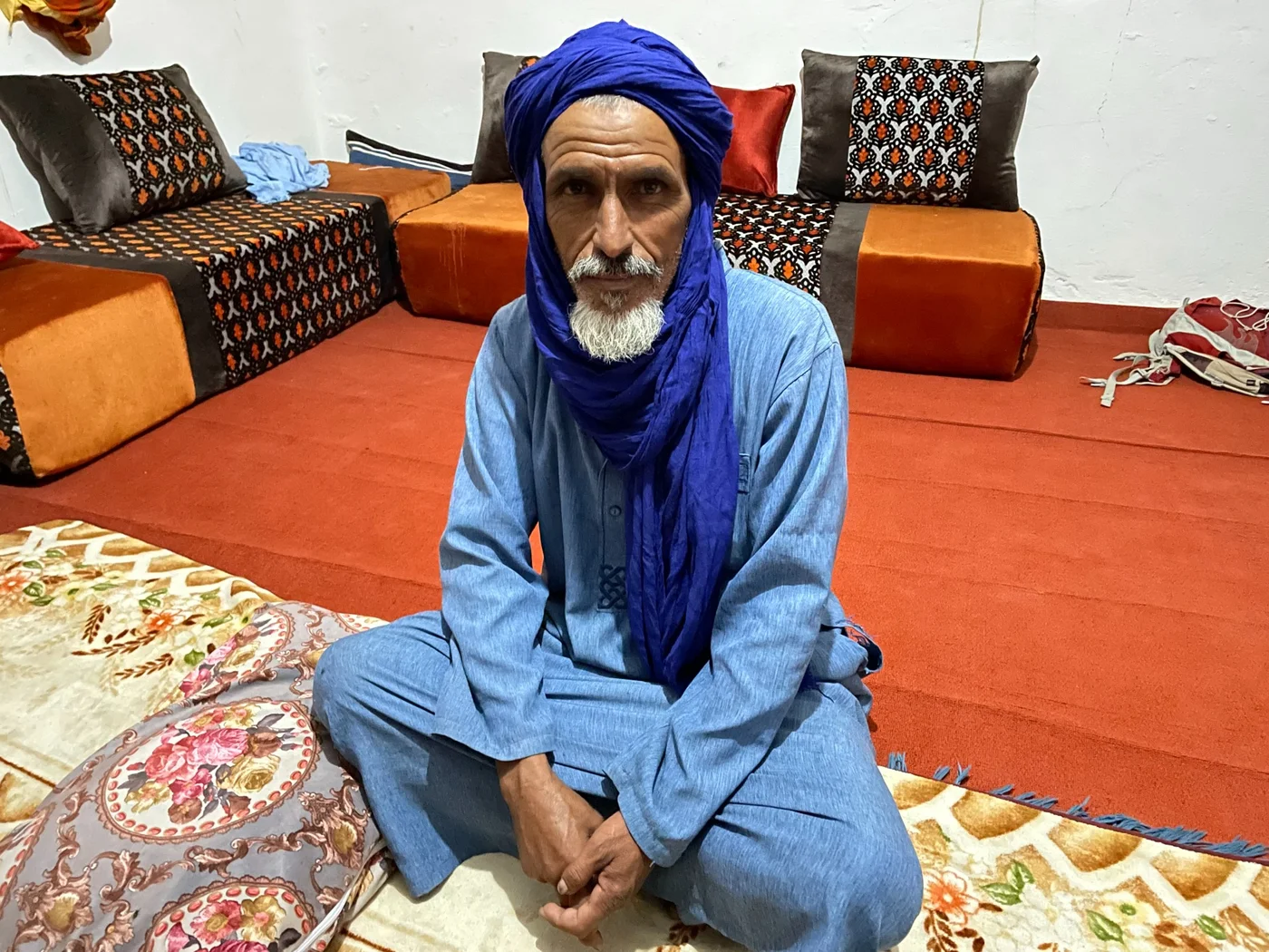 Maalainin Mohammed, a goatherder, struggled even before the war because of drought (MEE/Daniel Hilton)
