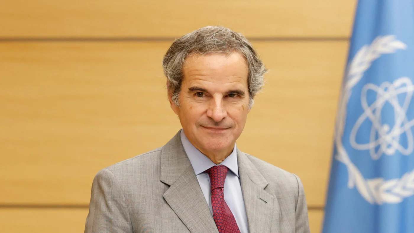 Rafael Mariano Grossi, Director General of the International Atomic Energy Agency (IAEA) in Tokyo on 26 June 2026 (AFP)