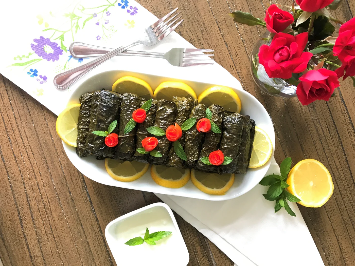 stuffed vine leaves