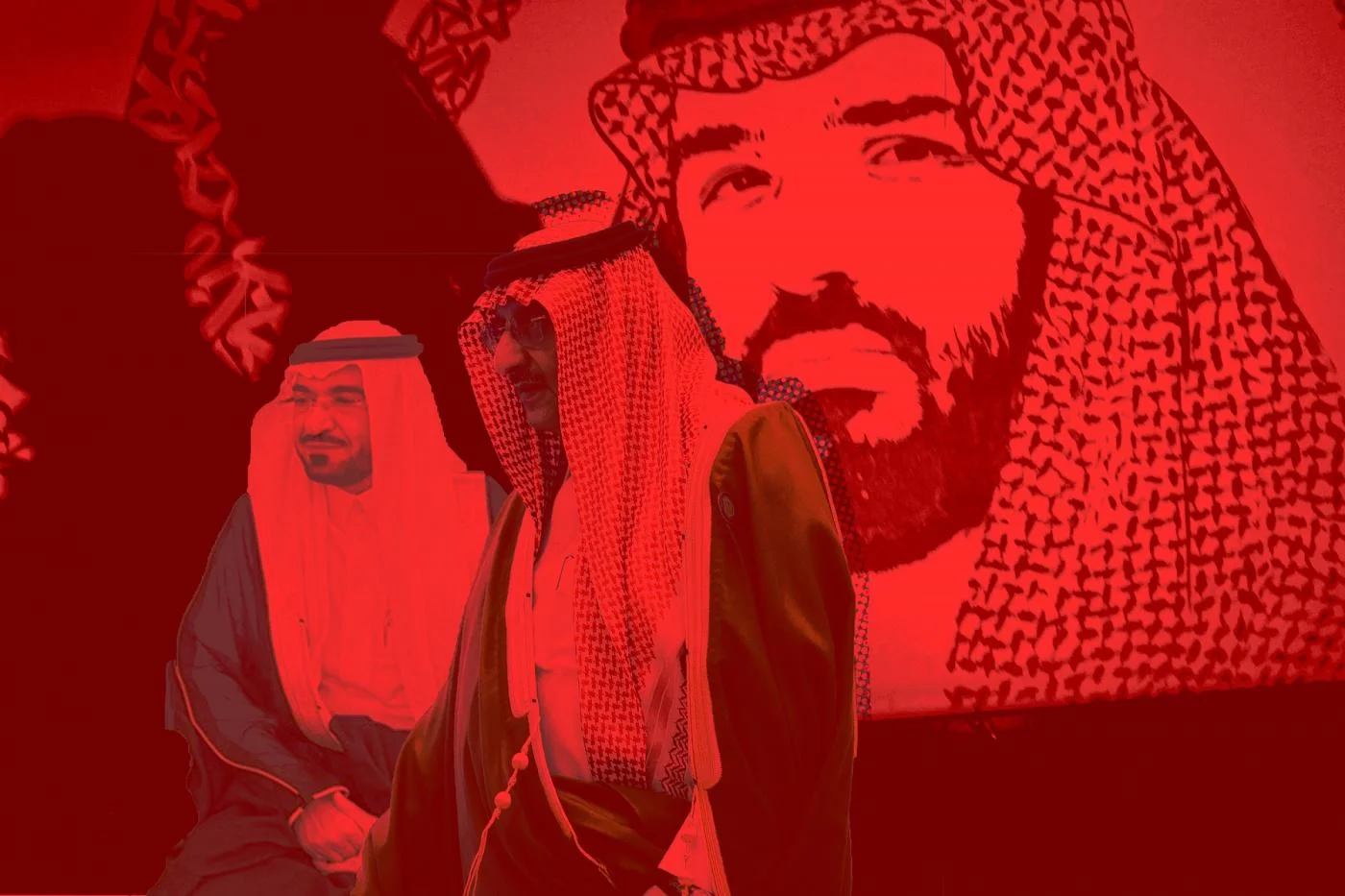 Saad al-Jabri (L) was a top aide to Saudi Prince Mohammed bin Nayef (R) for years in the kingdom's interior ministry (MEE/Mohamad Elaasar)