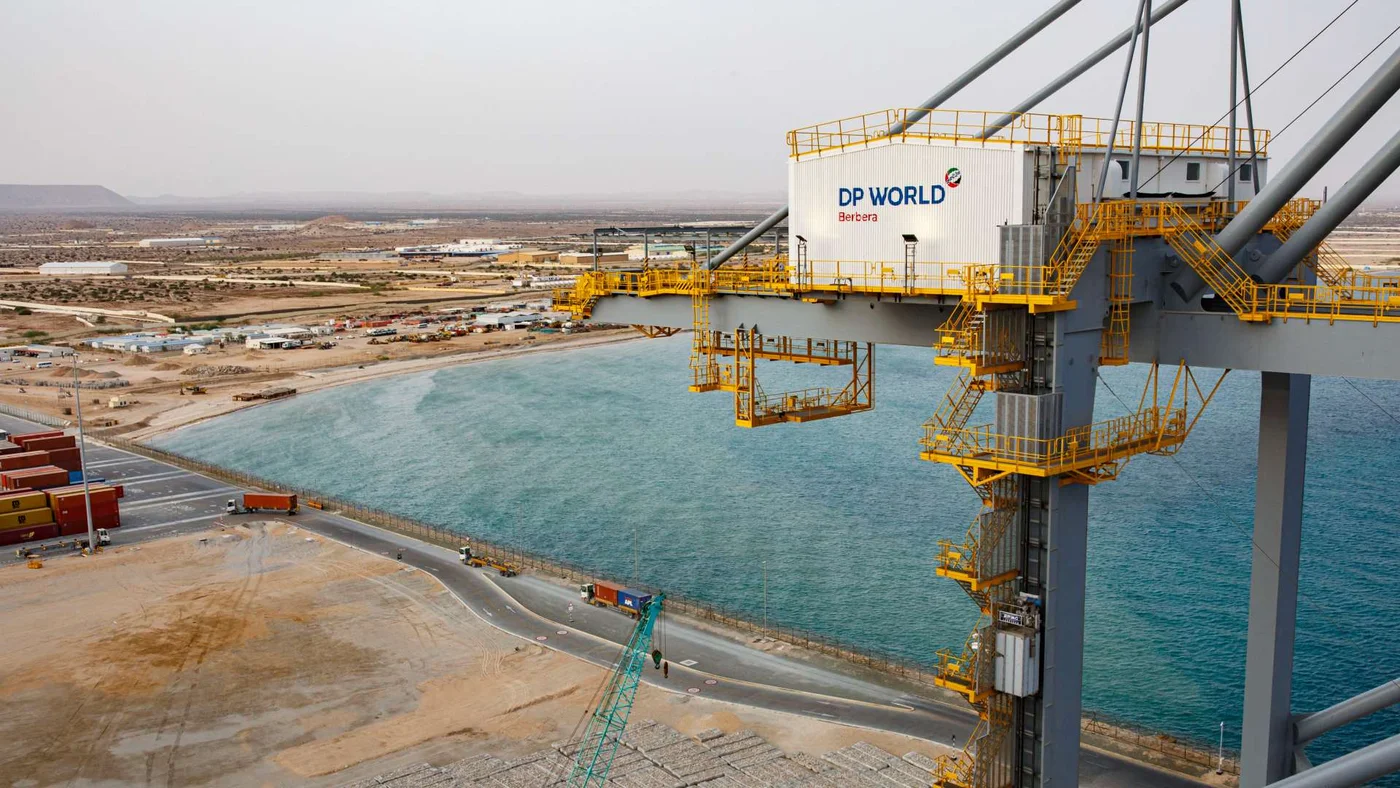 A view of Berbera port in 2021. The port is co-owned by DP World, the Somaliland government and British International Investment (Ed Ram/AFP)