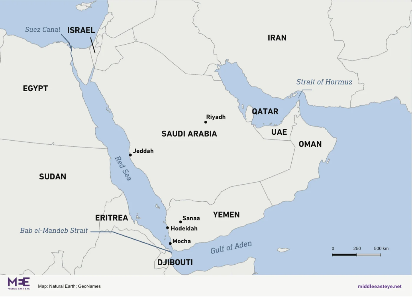 Yemen map waterways