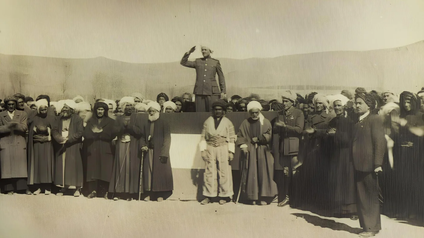  Qazi Muhammad establishes the short-lived Republic of Mahabad, a Kurdish state back by the USSR, in 1946 (Creative Commons)