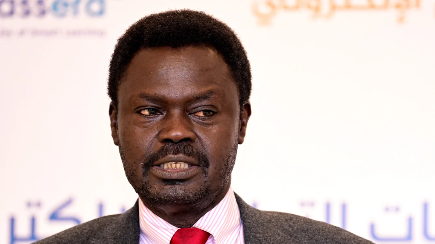 Minni Minawi, governor of Darfur, in Port Sudan on 17 February 2025 (AFP)