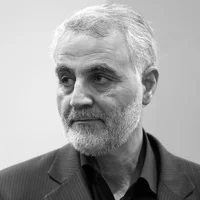 A 2013 photo of Major-General Qasem Soleimani receiving condolences following the death of his mother in Tehran (AFP)