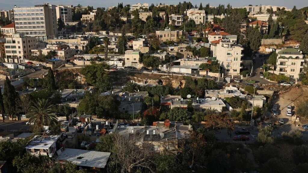 A general view shows the Sheikh Jarrah neighbourhood of Israeli-occupied East Jerusalem, on November 17, 2025. (AFP)