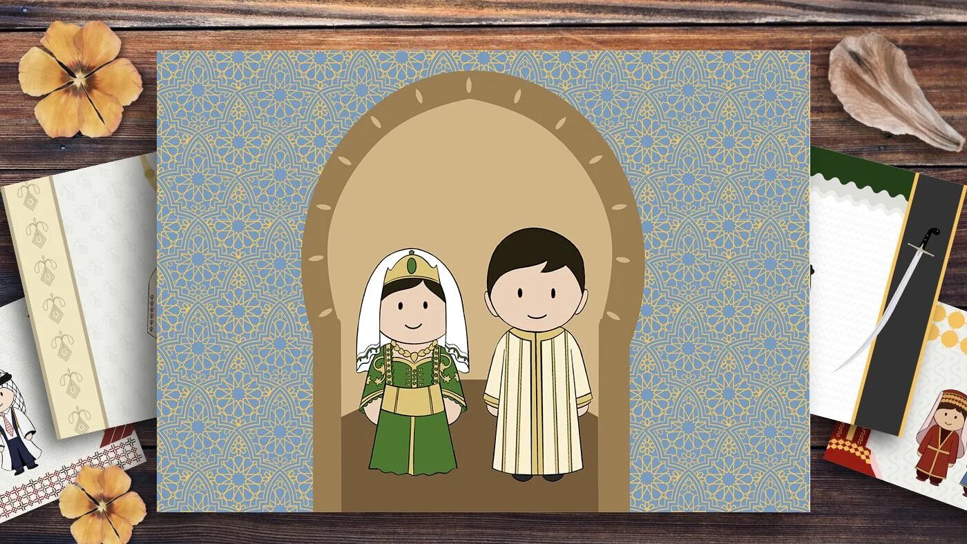 De nombreuses traditions nuptiales marocaines ont traversé les siècles et témoignent de la richesse de la culture du pays (illustration de MEE)