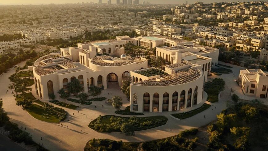A public building in Gaza as envisaged by Egypt's reconstruction plan (Egyptian presidency)
