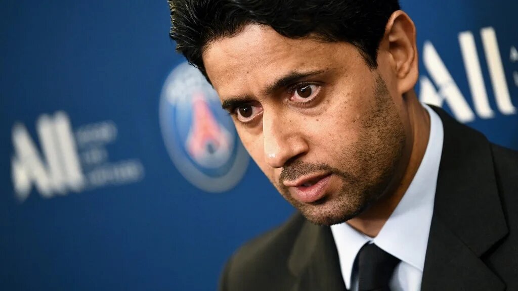 Fin 2018, Nasser al-Khelaïfi, patron du Paris Saint-Germain et de BeIN Sports a été ciblé par le logiciel Pegasus (AFP/Franck Fife)