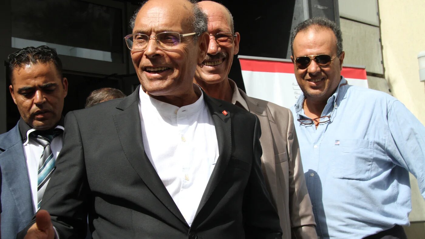 Tunisian former president Moncef Marzouki 