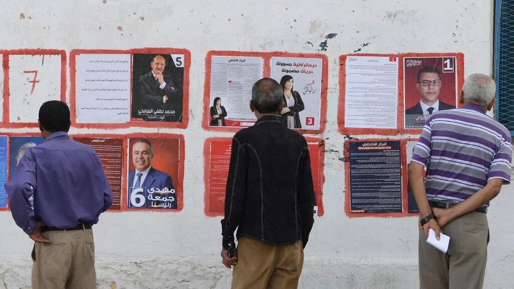 Pendant la campagne pour la présidentielle tunisienne, à Tunis, le 2 septembre 2019 (AFP)