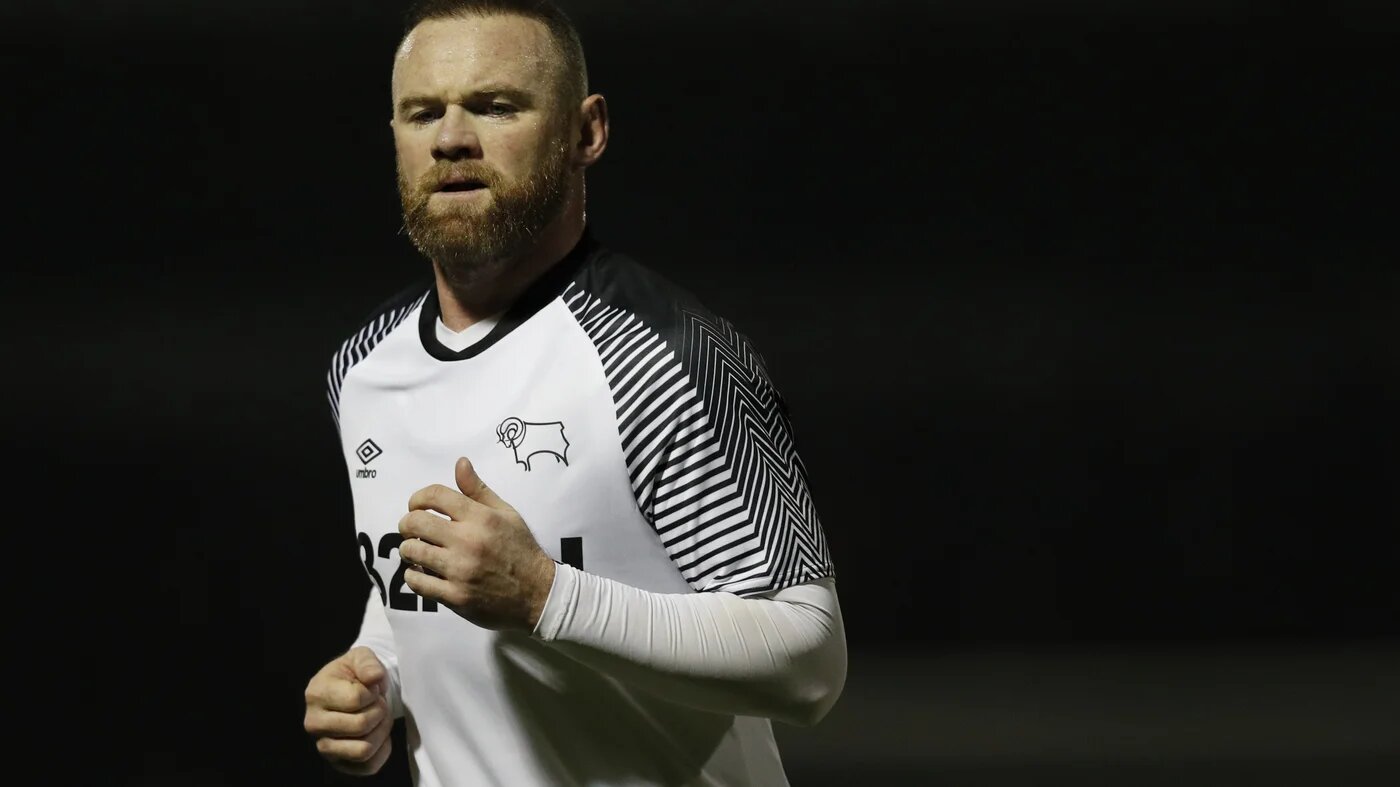 Wayne Rooney joined Derby County in January 2020