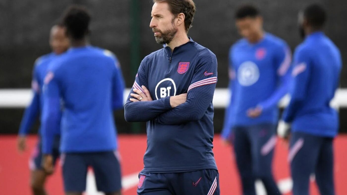 Le sélectionneur anglais Gareth Southgate avait déjà émis des doutes au sujet du bilan du Qatar en matière de droits des travailleurs (AFP)