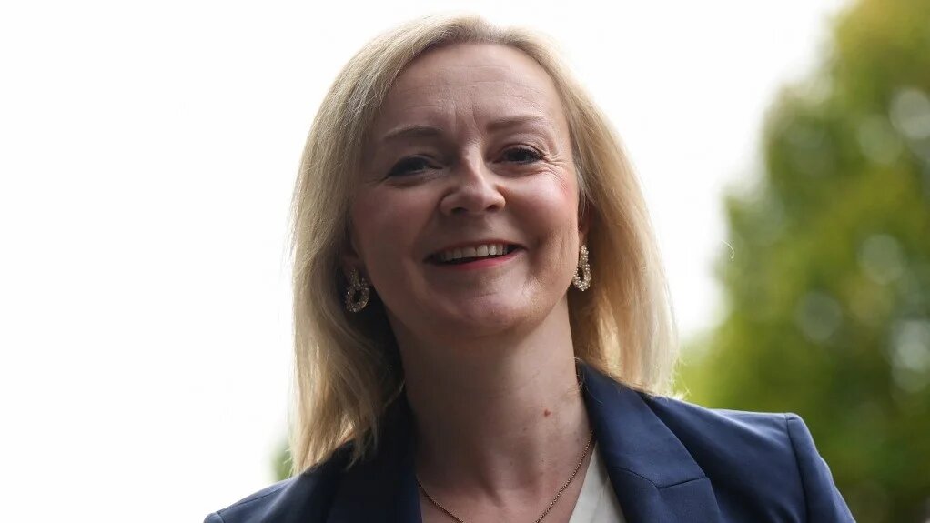 Former British Prime Minister Liz Truss arrives at the Midland Hotel during the annual Conservative Party Conference in Manchester, northern England on October 2 2023 (AFP)