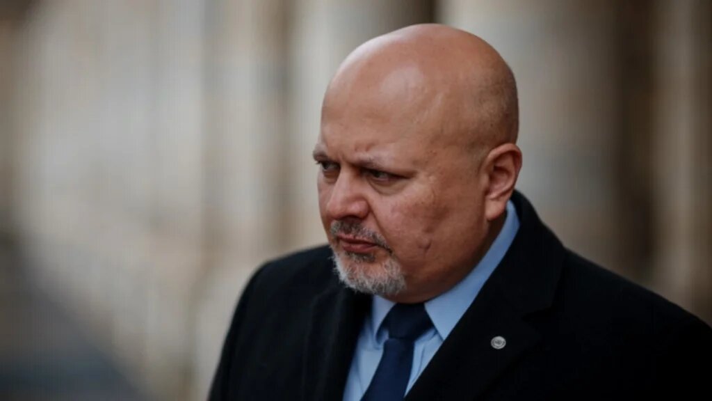International Criminal Court Prosecutor Karim Khan poses during an interview with AFP at the Cour d'Honneur of the Palais Royal in Paris on February 7, 2024. (AFP)