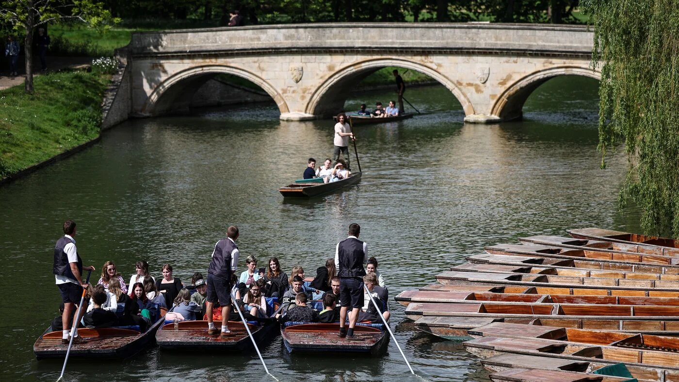 The river Cam in Cambridge, eastern England (AFP)