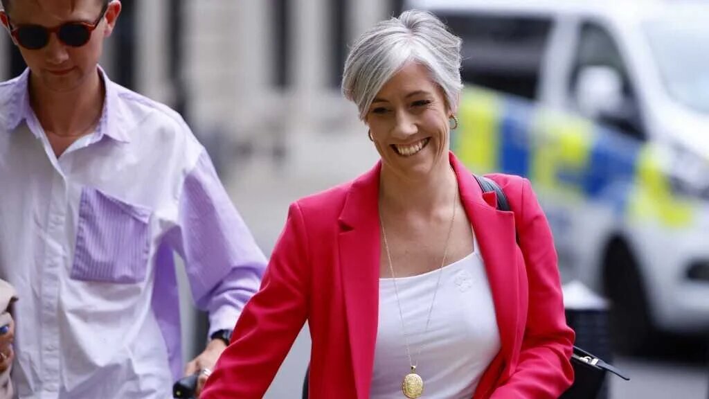 Liberal Democrat deputy leader Daisy Cooper arrives at the BBC studio in London on June 7, 2024
