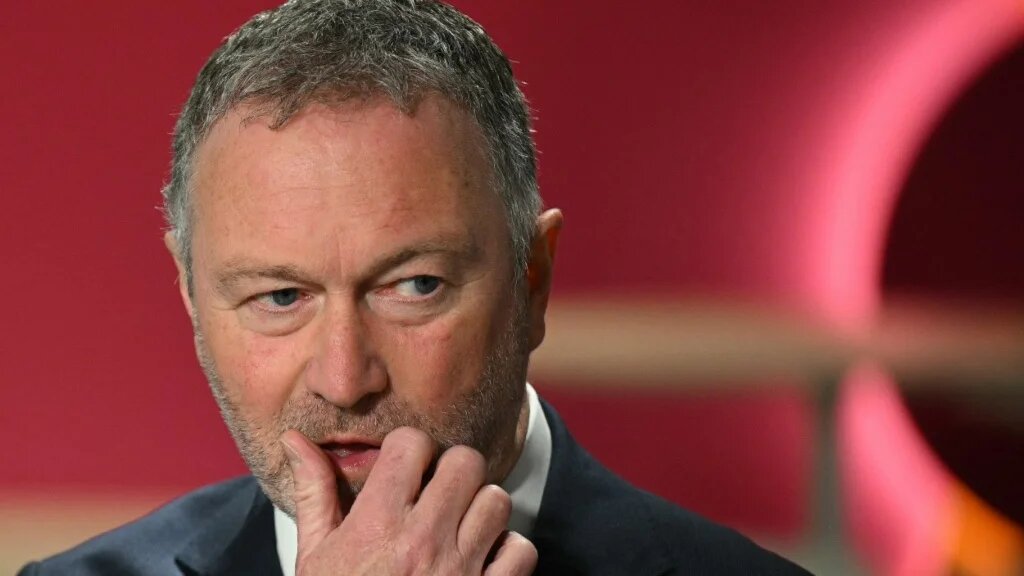 Britain's Housing Secretary Steve Reed speaks during a televsion interview on the first day of the annual Labour Party conference in Liverpool, north-west England, on September 28, 2025.