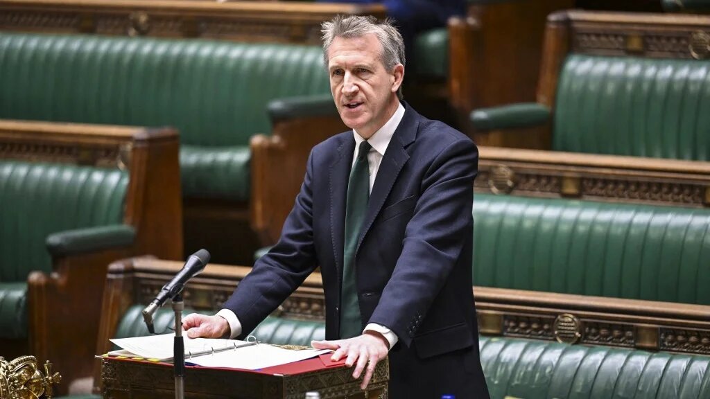 Dan Jarvis addressing the House of Commons in London in November 2025 (AFP)