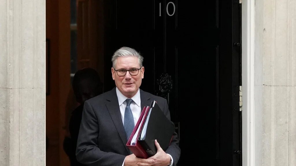 Britain's Prime Minister Keir Starmer leaves 10 Downing Street in central London on November 19, 2025, to take part in the weekly session of Prime Minister's Questions (PMQs).