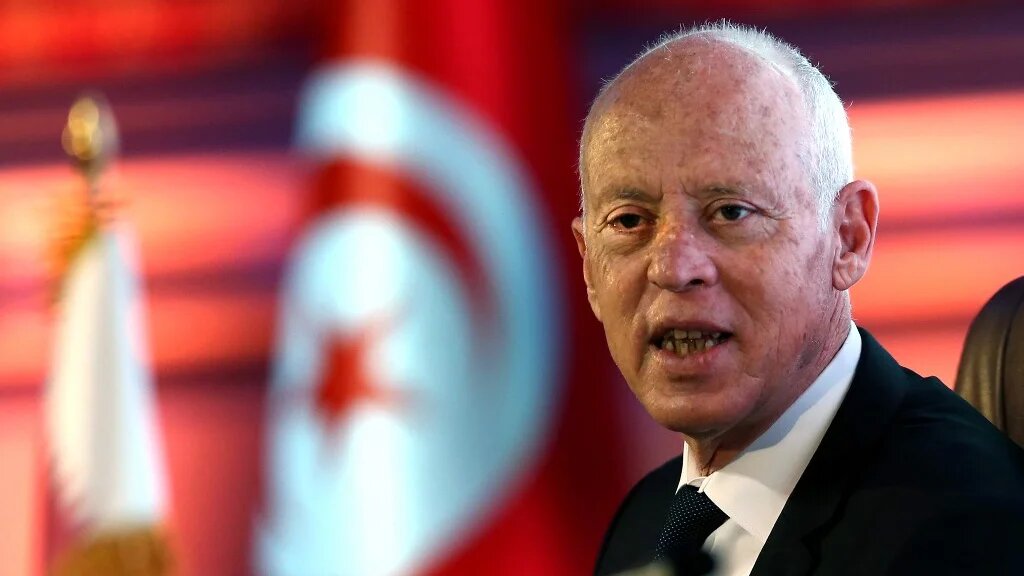 Un courrier ouvert mardi par la chef de cabinet de M. Saied contenait une matière suspecte (AFP)